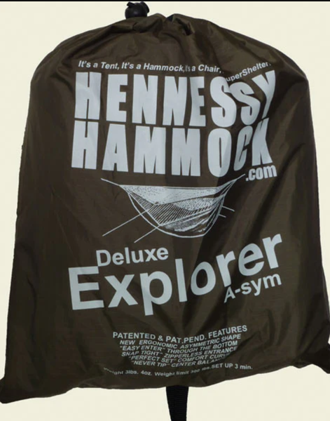 Henessy Hammock Explorer Deluxe Asym Classic Hammock, Brown