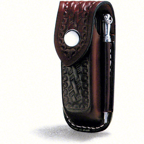 Victorinox Swiss Army Zermatt Leather Pouch with Steel - Brown