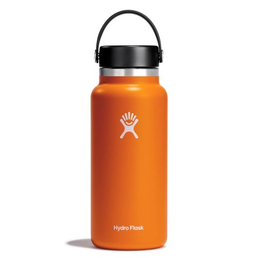 Hydro Flask Bottle, Wide Mouth, Black, 32 Ounce