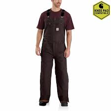 Carhartt Quilt Lined Washed Duck Overalls 104031 at Hilton's Tent