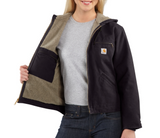 Carhartt Women's Sierra Sandstone Jacket Sherpa Lined WJ141 - Hilton's Tent City