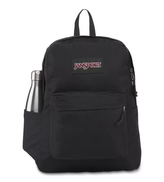 jansport backpack charcoal grey with plaid zip pocket JanSport SUPERBREAK® Backpack