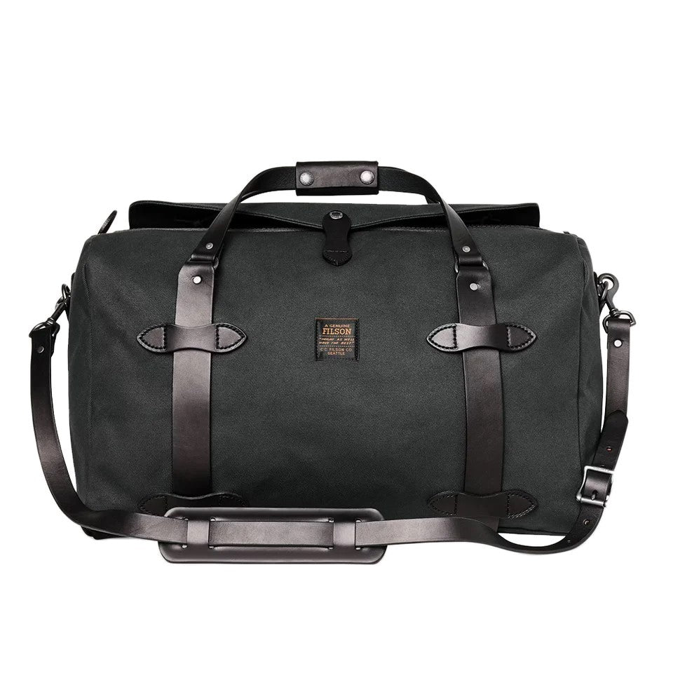 Filson medium weatherproof leather duffle bag Clearance