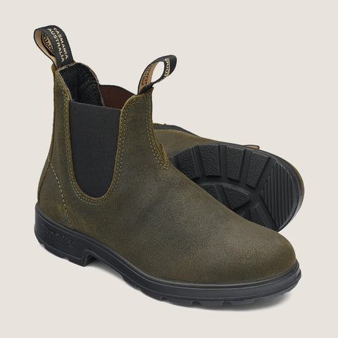 Blundstone Suede Original Boots, Dark Olive (#1615)