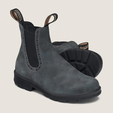 デンドライト　シナイ・ストーン② Blundstone High Top Boots, Rustic Black #1630 at Hilton's Tent City