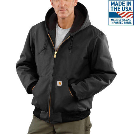 Carhartt Duck Active Jac/ Quilted-Flannel Lined #J140 | Hilton's