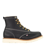 Thorogood 6" Black Moc Toe Safety Toe Wedge Boot 804-6201