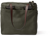 Filson Rugged Twill Tote Bag With Zipper - Hilton's Tent City