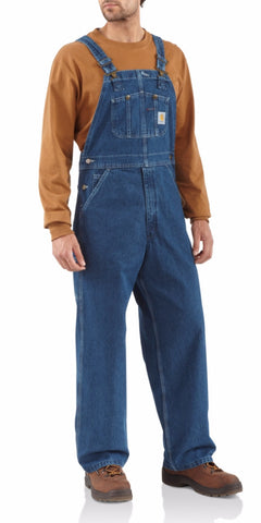 Carhartt Washed Denim Bib Overall Unlined R07 - Hilton's Tent City