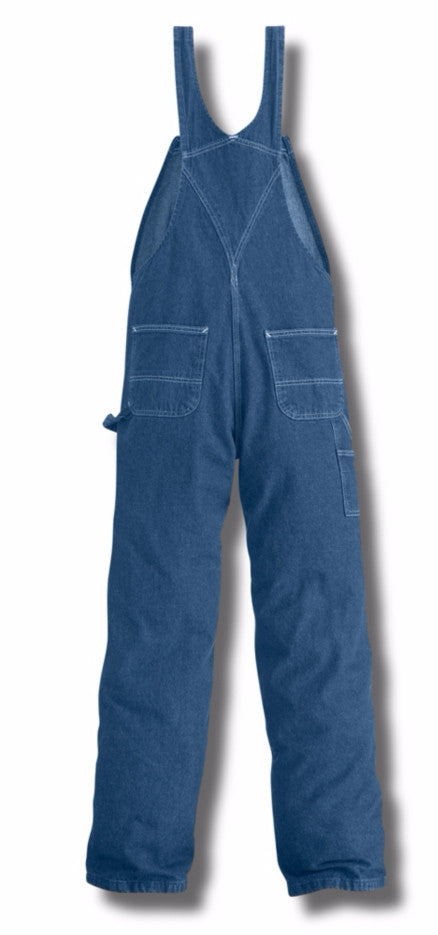 Carhartt Stone Washed Cotton Denim Bib Overalls in Blue for Men