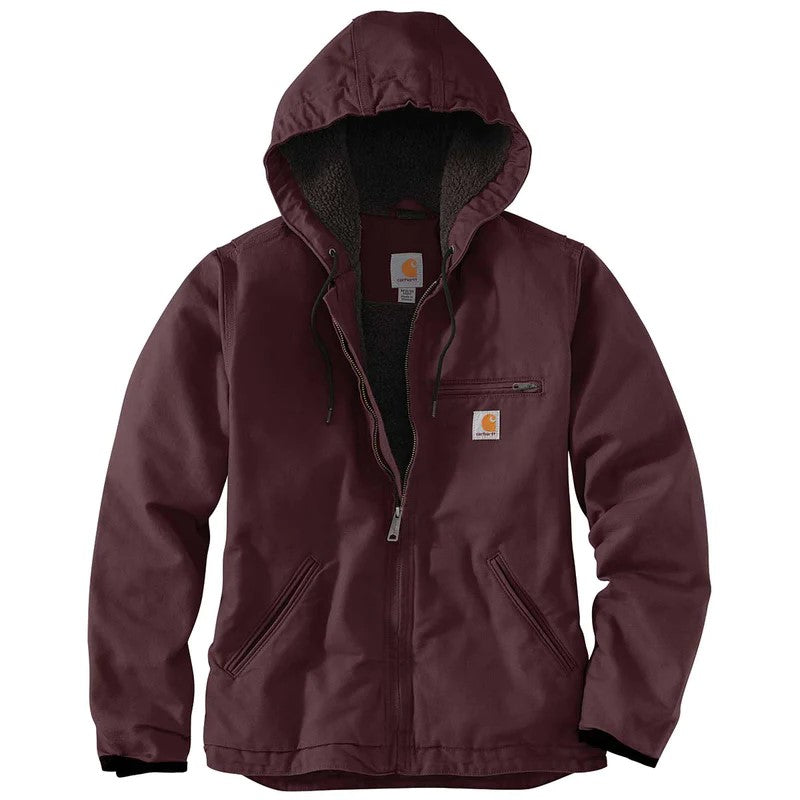 Carhartt Women's Sierra Sandstone Jacket Sherpa Lined #104292