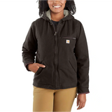 Carhartt Women's Sierra Sandstone Jacket Sherpa Lined #104292 / WJ141