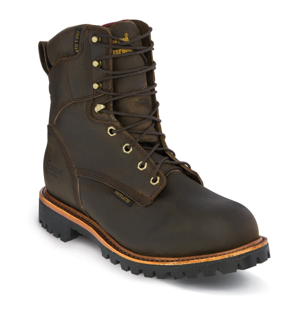 tent boots Chippewa Bay Apache Utility Steel Toe 8-inch Boot Made in USA 26330