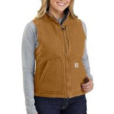 Carhartt Women's Washed Duck Sherpa Lined Vest