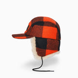 Filson Black/Blaze Double Mackinaw Wool Cap (disc.)